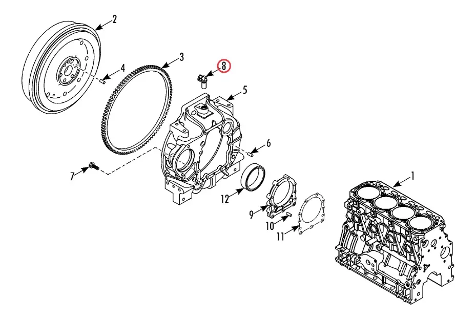 SENSOR RPM VOLANTE MOTOR TK488 THERMO KING 420530 42-530 PRECEDENT - Imagen 5