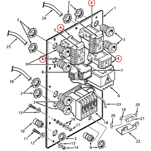 CONTATORA 24 VOLTS 25 AMPS P/ CONTAINER THERMO KING 446921 44-6921 - Image 6