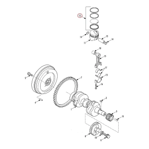 JOGO ANÉIS MOTOR TK3.74 THERMO KING 118644 11-8644 KD2 MD2 MD200 - Imagen 5