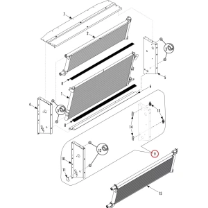 KIT MONTAGEM DO RADIADOR THERMO KING 100546 10-546 T1000 T1200 - Imagen 6