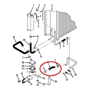 MANGUEIRA RADIADOR AO MOTOR THERMO KING 119552 11-9552 SB3 SB190 - Imagen 5