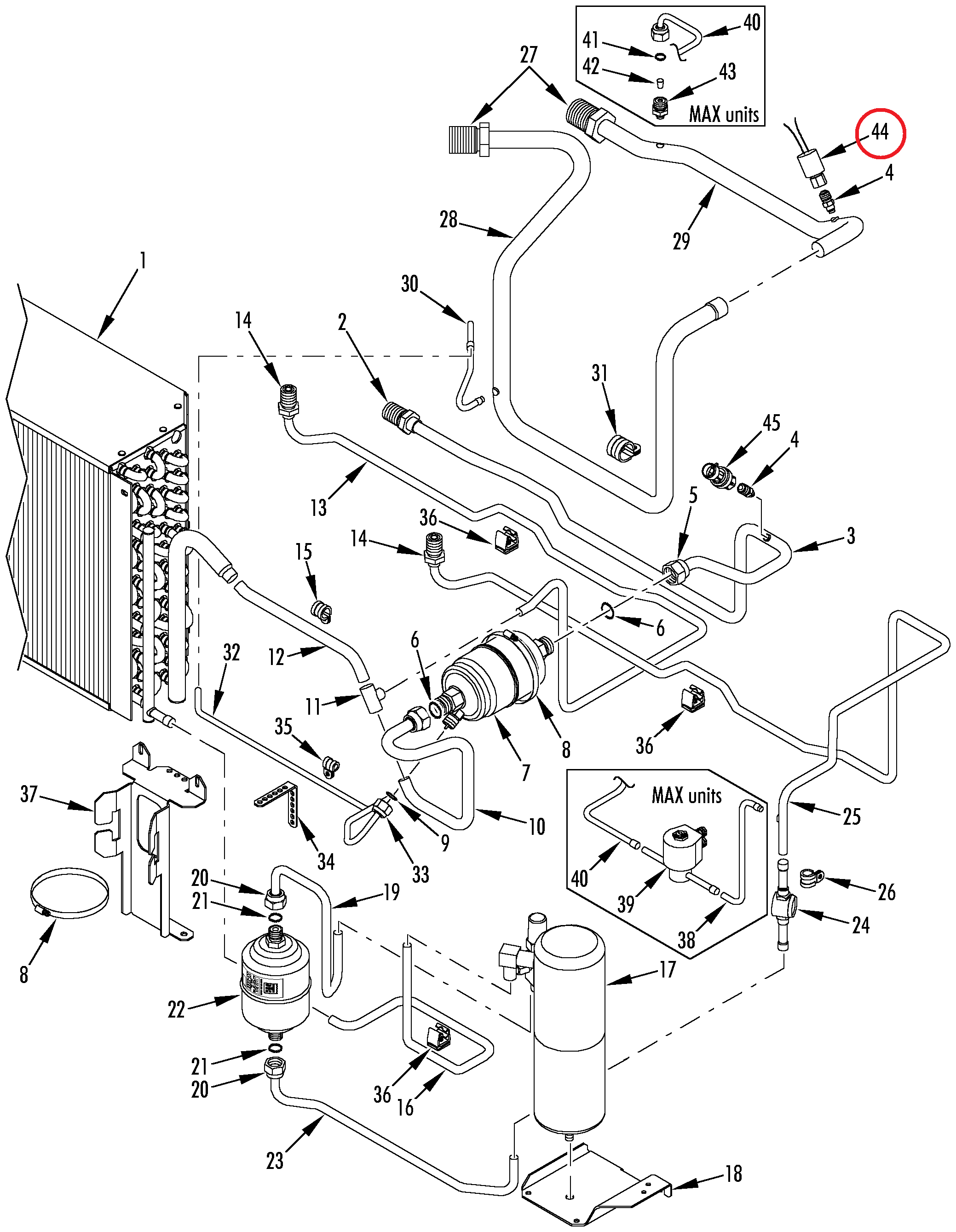 PRESSOSTATO DE BAIXA R134 R12 THERMO KING 448030 44 8030 LRT MRT pressostato-de-baixa-r134-r12-thermo-king-448030-44-8030-lrt-mrt
