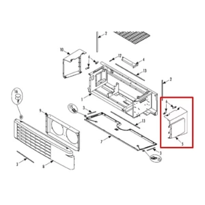 TAMPA LATERAL - LADO MOTORISTA THERMO KING 988767 98-8767 V-500 V-600 - Imagen 5