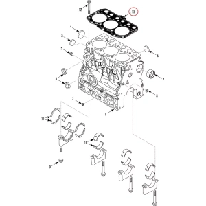 JUNTA CABEÇOTE MOTOR TK374 3TNV74 THERMO KING 335071 33-5071 T-680 T-880 - Imagen 5