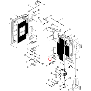 DOBRADIÇA PORTA INTERMEDIÁRIA THERMO KING 921134 92-1134 SB-330 - Imagen 5