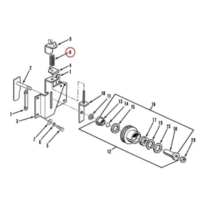 MOLA - TENSIONADOR DE CORREIA THERMO KING 915140 91-5140 KD-2 MD-2 - Image 5